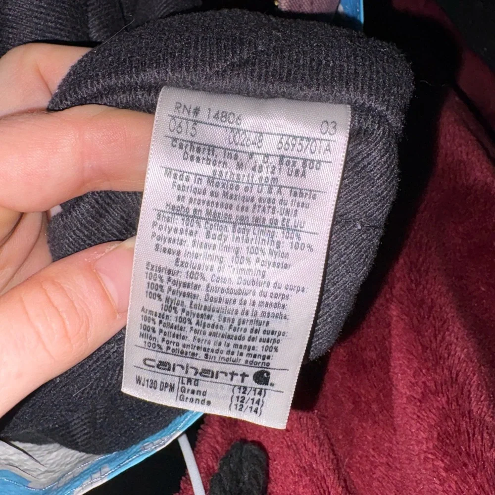 Carhartt Women’s Purple Hooded Coat - Picture 5 of 5